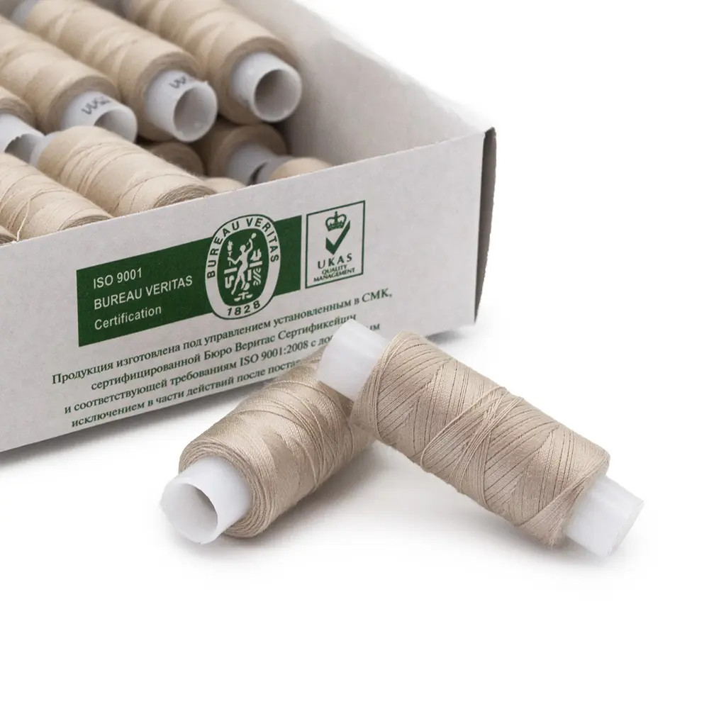 Фото 3 Нитки армированные 35ЛЛ 200 м 20 шт цвет бежевый лайт Фото 3 Нитки армированные 35ЛЛ 200 м 20 шт цвет бежевый лайт