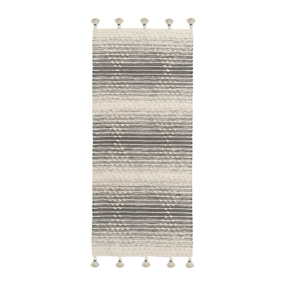Фото Ковер Tkano Pune Ethnic 70x160 см хлопок цвет серый Фото Ковер Tkano Pune Ethnic 70x160 см хлопок цвет серый