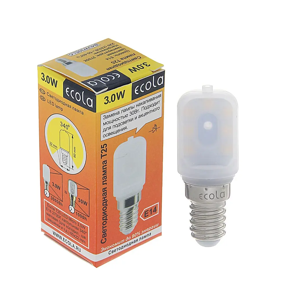 Фото Лампа светодиодный (led) Ecola Ecola corn micro g4xgyyely E14 220 В 3 Вт отсутствует 240 Лм Фото Лампа светодиодный (led) Ecola Ecola corn micro g4xgyyely E14 220 В 3 Вт отсутствует 240 Лм