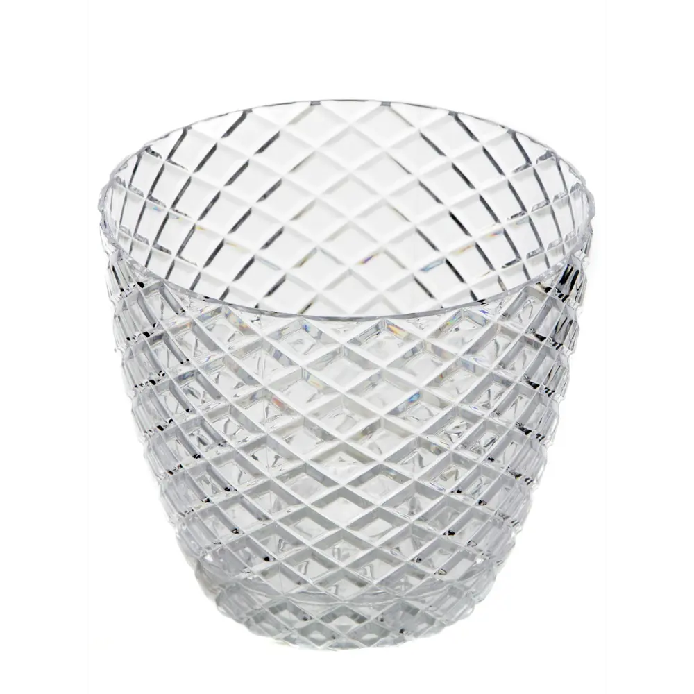 Фото Горшок цветочный Maze Navako 15 см 13 см 1.6 л пластик бесцветный/прозрачный без автополива с блюдцем d 15 см