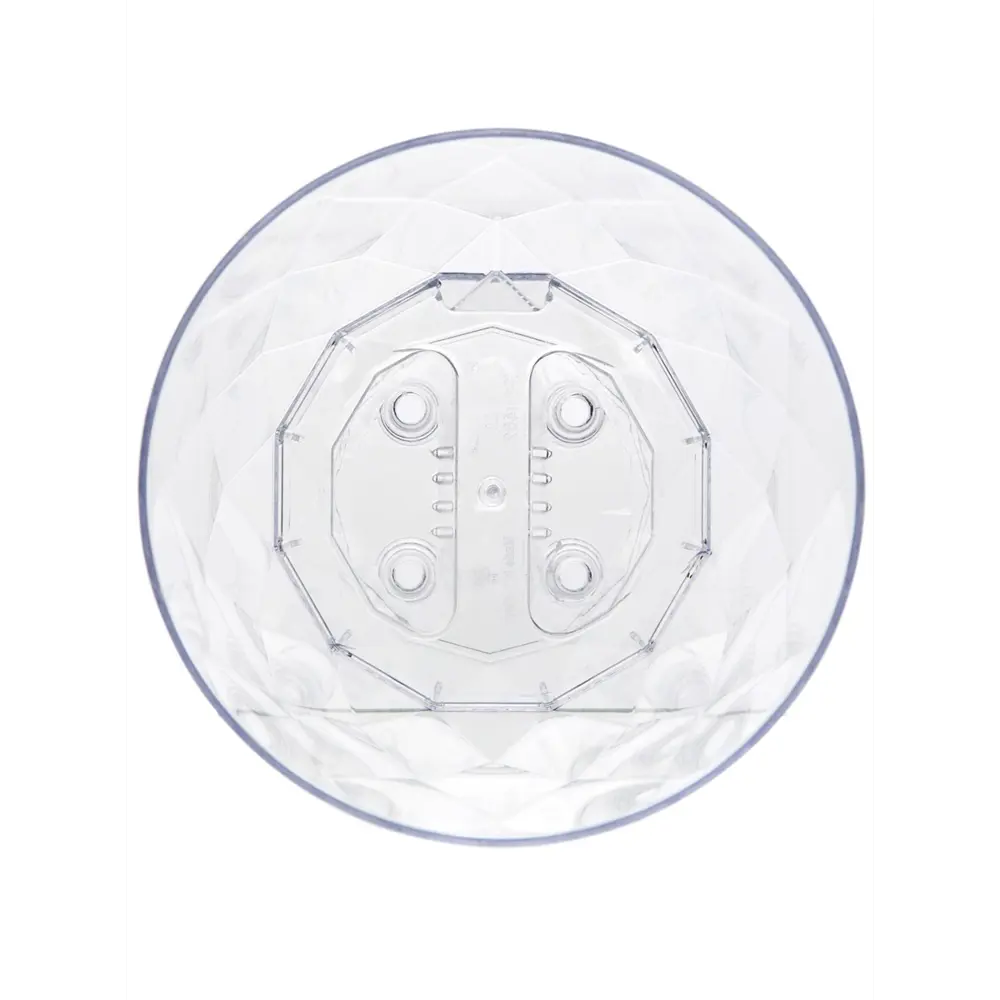 Фото 3 Горшок цветочный Vibe Navako 14.6 см 12.9 см 1.3 л пластик бесцветный/прозрачный без автополива с блюдцем d 14.6 см