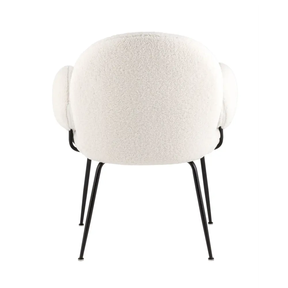 Фото 4 Комплект кухонных стульев 2 шт Stool group Nina 85x66x57 см велюр цвет белый/черный