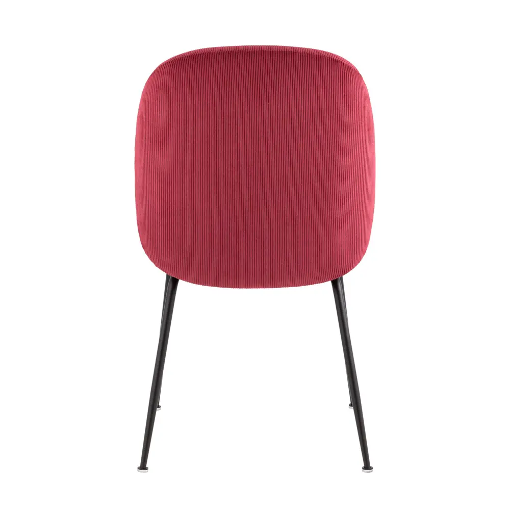 Фото 5 Комплект кухонных стульев 2 шт Stool group Турин 84x62x48 см велюр цвет красный/черный Фото 5 Комплект кухонных стульев 2 шт Stool group Турин 84x62x48 см велюр цвет красный/черный