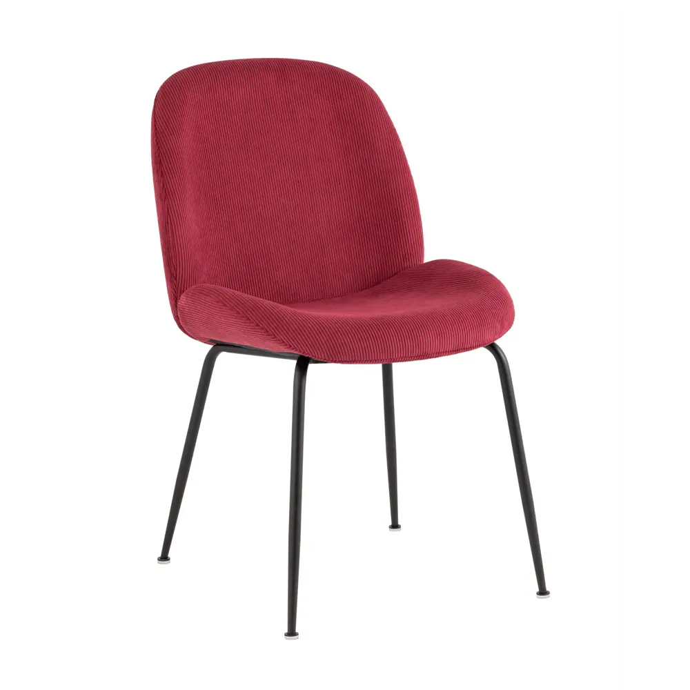 Фото 2 Комплект кухонных стульев 2 шт Stool group Турин 84x62x48 см велюр цвет красный/черный Фото 2 Комплект кухонных стульев 2 шт Stool group Турин 84x62x48 см велюр цвет красный/черный