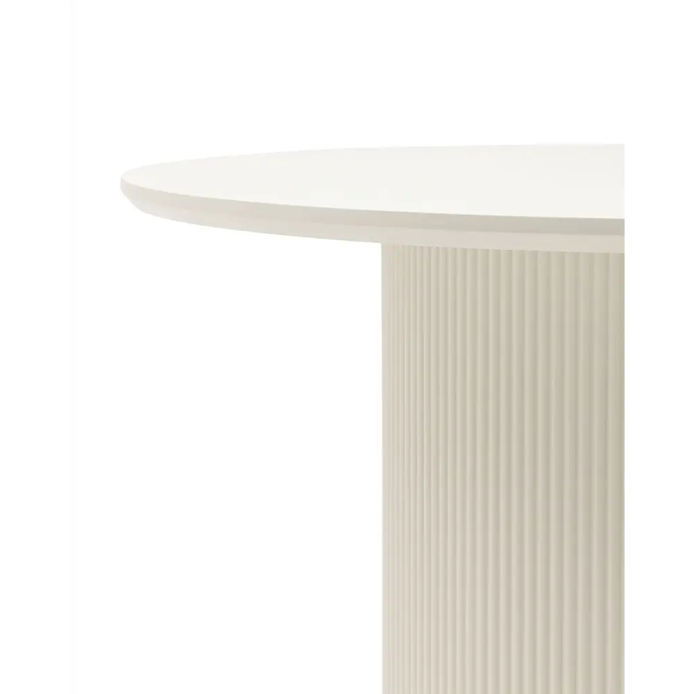Фото 5 Кухонный стол круглый Stool Group Ballet 100x75x100 см МДФ цвет бежевый Фото 5 Кухонный стол круглый Stool Group Ballet 100x75x100 см МДФ цвет бежевый