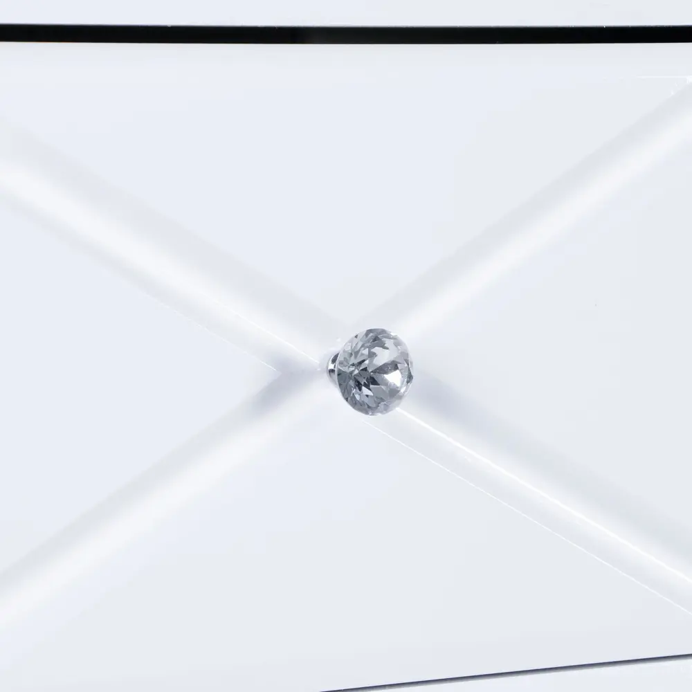 Фото 4 Тумба прикроватная Клик мебель 40x46.6x43 см 2 ящика ЛДСП цвет белый Фото 4 Тумба прикроватная Клик мебель 40x46.6x43 см 2 ящика ЛДСП цвет белый