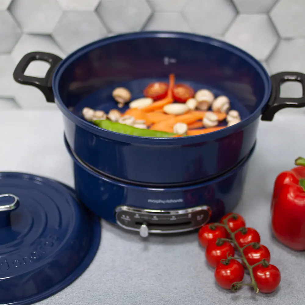 Фото 4 Мультиварка Morphy Richards 2 л 3 программы цвет синий Фото 4 Мультиварка Morphy Richards 2 л 3 программы цвет синий