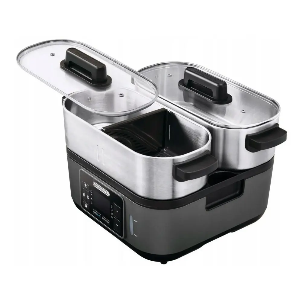 Фото 2 Пароварка Morphy Richards 470006 1600 Вт цвет серый