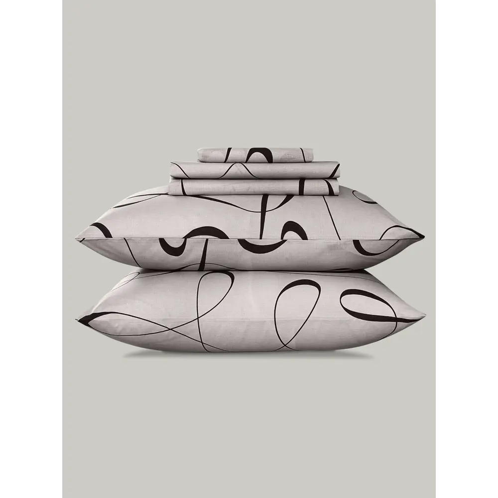 Фото 7 Комплект постельного белья Prime prive Фрея двуспальный, хлопок, серый
