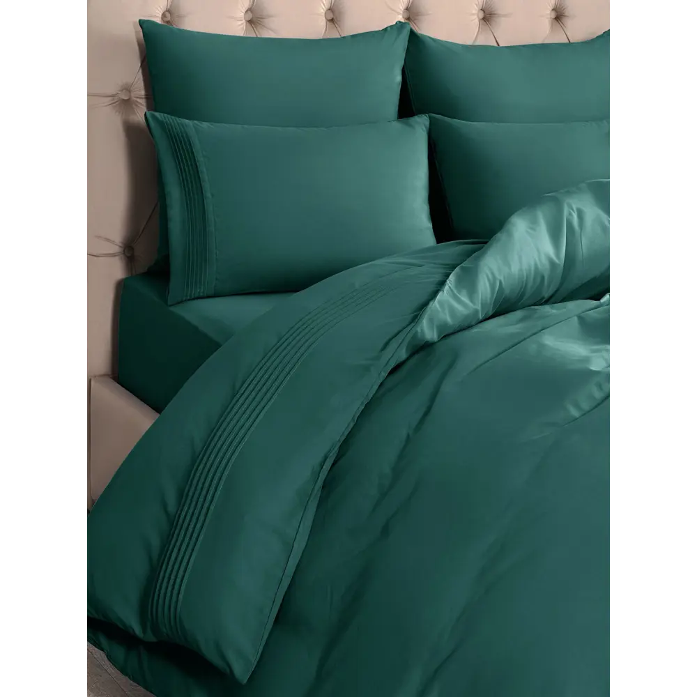 Фото 4 Комплект постельного белья Sleep iX Миоко pva942021 полутораспальный, бамбук, зеленый Фото 4 Комплект постельного белья Sleep iX Миоко pva942021 полутораспальный, бамбук, зеленый