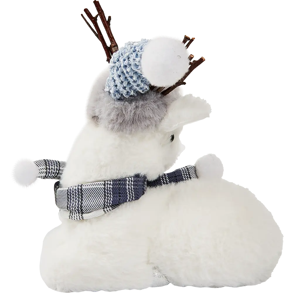 Фото 3 Декоративное украшение Олень 23 см цвет синий Фото 3 Декоративное украшение Олень 23 см цвет синий