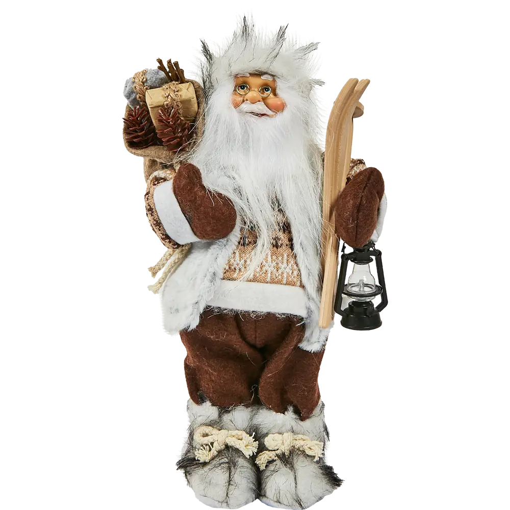 Фото 2 Фигура декоративная Санта в коричневом 30см Фото 2 Фигура декоративная Санта в коричневом 30см