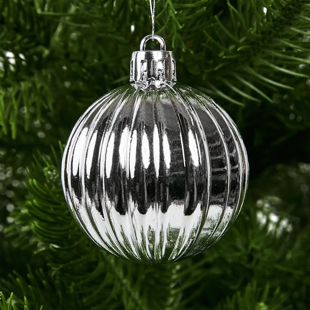 Фото 15 Набор новогодних шаров Christmas ø5-6 см цвет белый 25 шт. Фото 15 Набор новогодних шаров Christmas ø5-6 см цвет белый 25 шт.