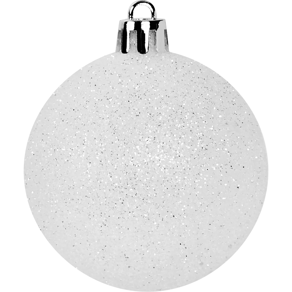 Фото 26 Набор новогодних шаров Christmas ø5-6 см цвет белый 25 шт. Фото 26 Набор новогодних шаров Christmas ø5-6 см цвет белый 25 шт.