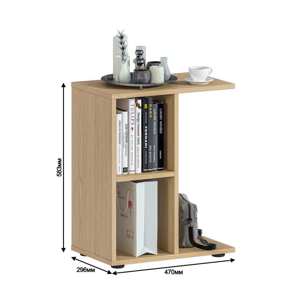 Фото 3 Журнальный столик прямоугольный Столплит Альфа 47x29x58 см бежевый Фото 3 Журнальный столик прямоугольный Столплит Альфа 47x29x58 см бежевый