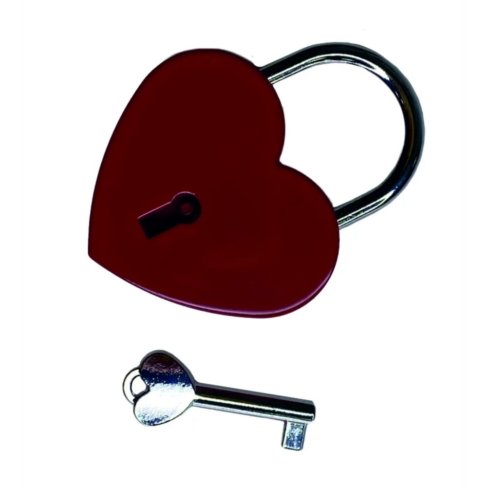 Фото Замок навесной в форме сердца Vettore Heart Red Фото Замок навесной в форме сердца Vettore Heart Red