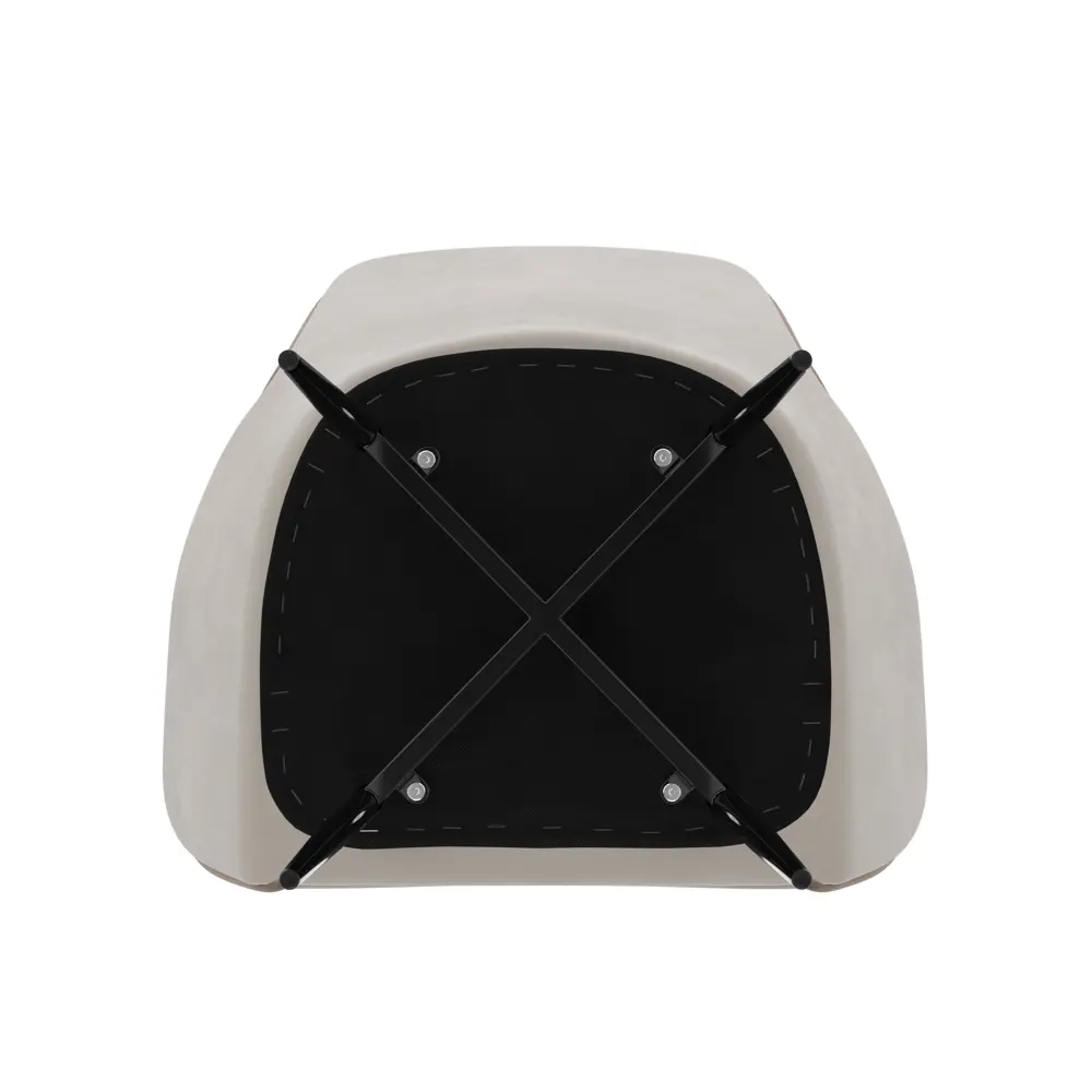 Фото 5 Кухонный стул Milavio Феникс 87x53x44 см велюр цвет песочный/черный Фото 5 Кухонный стул Milavio Феникс 87x53x44 см велюр цвет песочный/черный