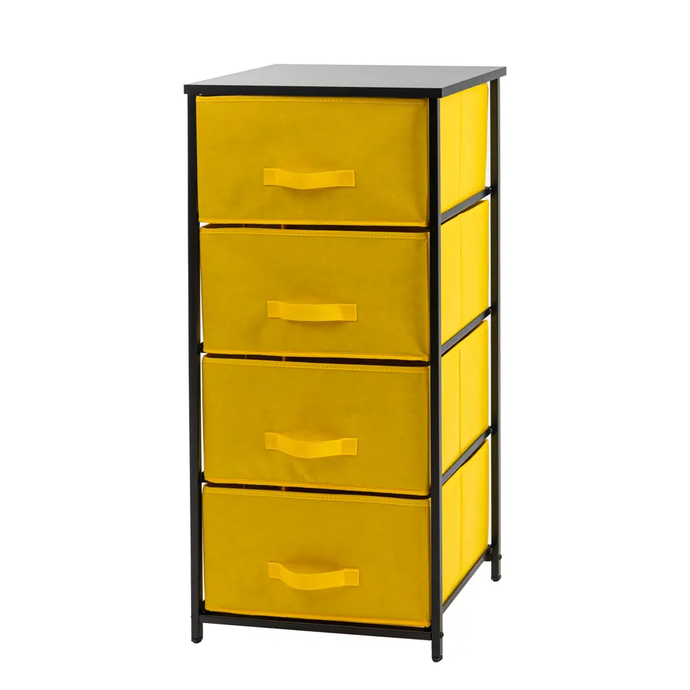 Фото 2 Комод Gemlux 950/4bk 4 ящика 45x30x95 см металл цвет желтый Фото 2 Комод Gemlux 950/4bk 4 ящика 45x30x95 см металл цвет желтый