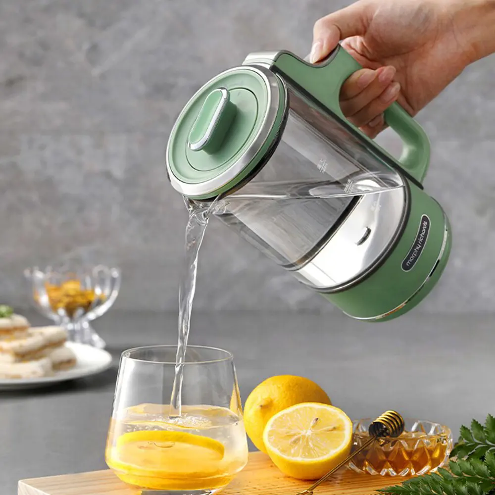 Фото 2 Электрический чайник Morphy richards MR6086M 0.6 л металл и стекло цвет мятный Фото 2 Электрический чайник Morphy richards MR6086M 0.6 л металл и стекло цвет мятный