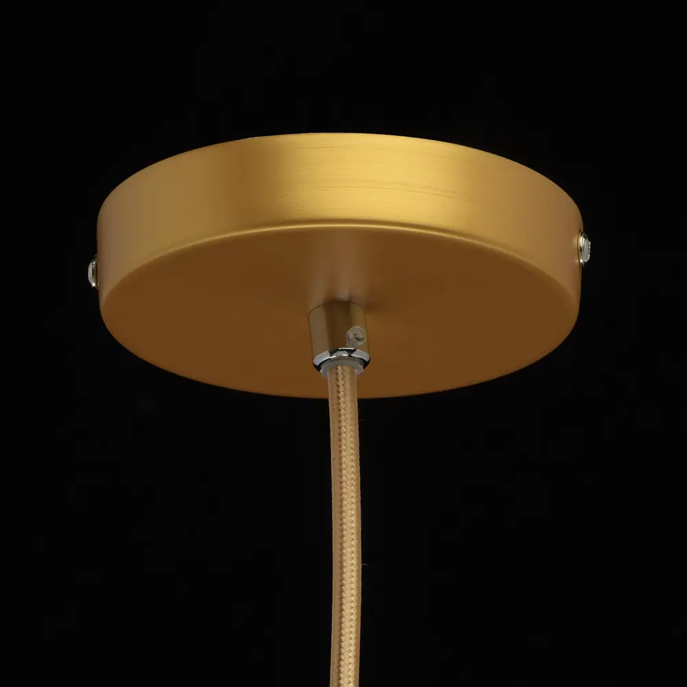 Фото 8 Светильник подвесной Элвис MW 103010517 1 лампа 2 м² цвет золотой