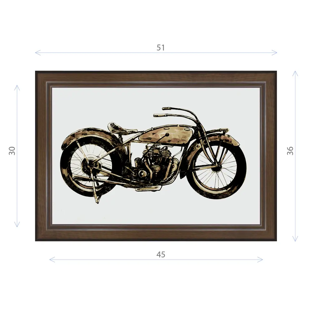 Фото Картина в раме Декор депо Константин Малютин "Старый мотоцикл" E21 36x51 см без стекла Фото Картина в раме Декор депо Константин Малютин "Старый мотоцикл" E21 36x51 см без стекла