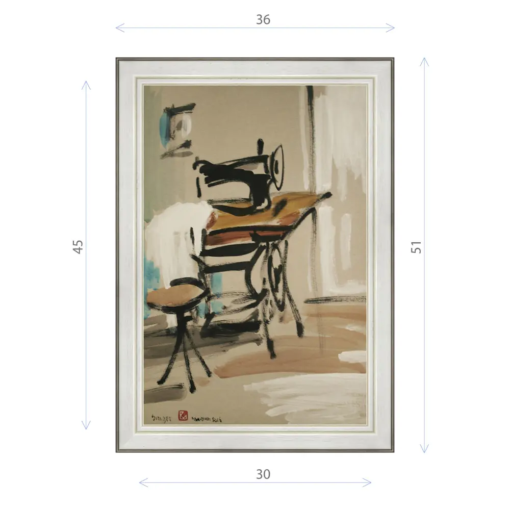 Фото Картина в раме Декор депо Константин Малютин "Зингер" E20 51x36 см без стекла Фото Картина в раме Декор депо Константин Малютин "Зингер" E20 51x36 см без стекла