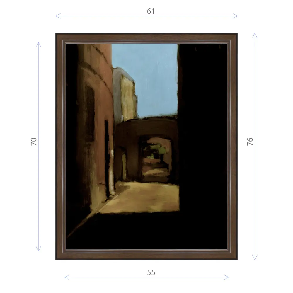 Фото Картина в раме Декор депо Константин Малютин "Закоулки" E21 76x61 см без стекла Фото Картина в раме Декор депо Константин Малютин "Закоулки" E21 76x61 см без стекла