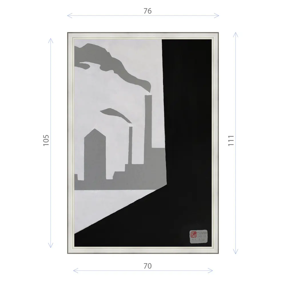 Фото Картина в раме Декор депо Константин Малютин "Завод 5" E20 111x76 см без стекла Фото Картина в раме Декор депо Константин Малютин "Завод 5" E20 111x76 см без стекла