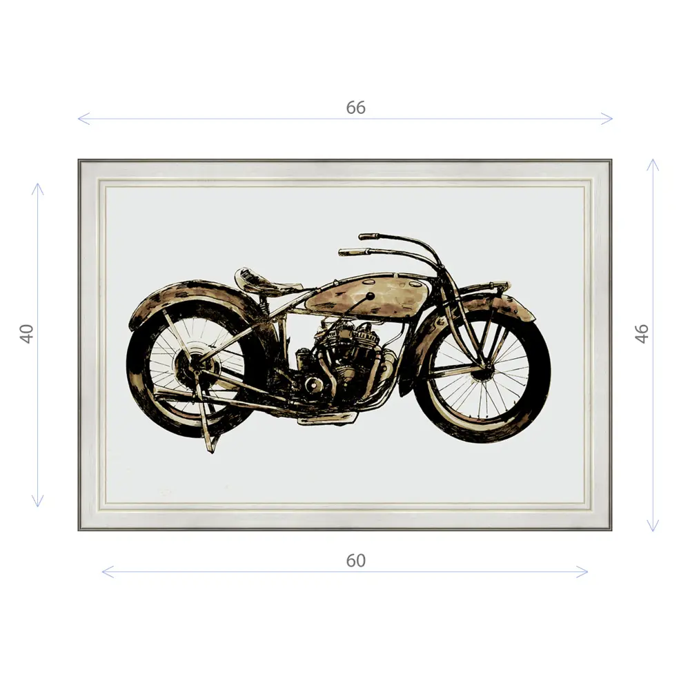 Фото Картина в раме Декор депо Константин Малютин "Старый мотоцикл" E20 46x66 см без стекла Фото Картина в раме Декор депо Константин Малютин "Старый мотоцикл" E20 46x66 см без стекла