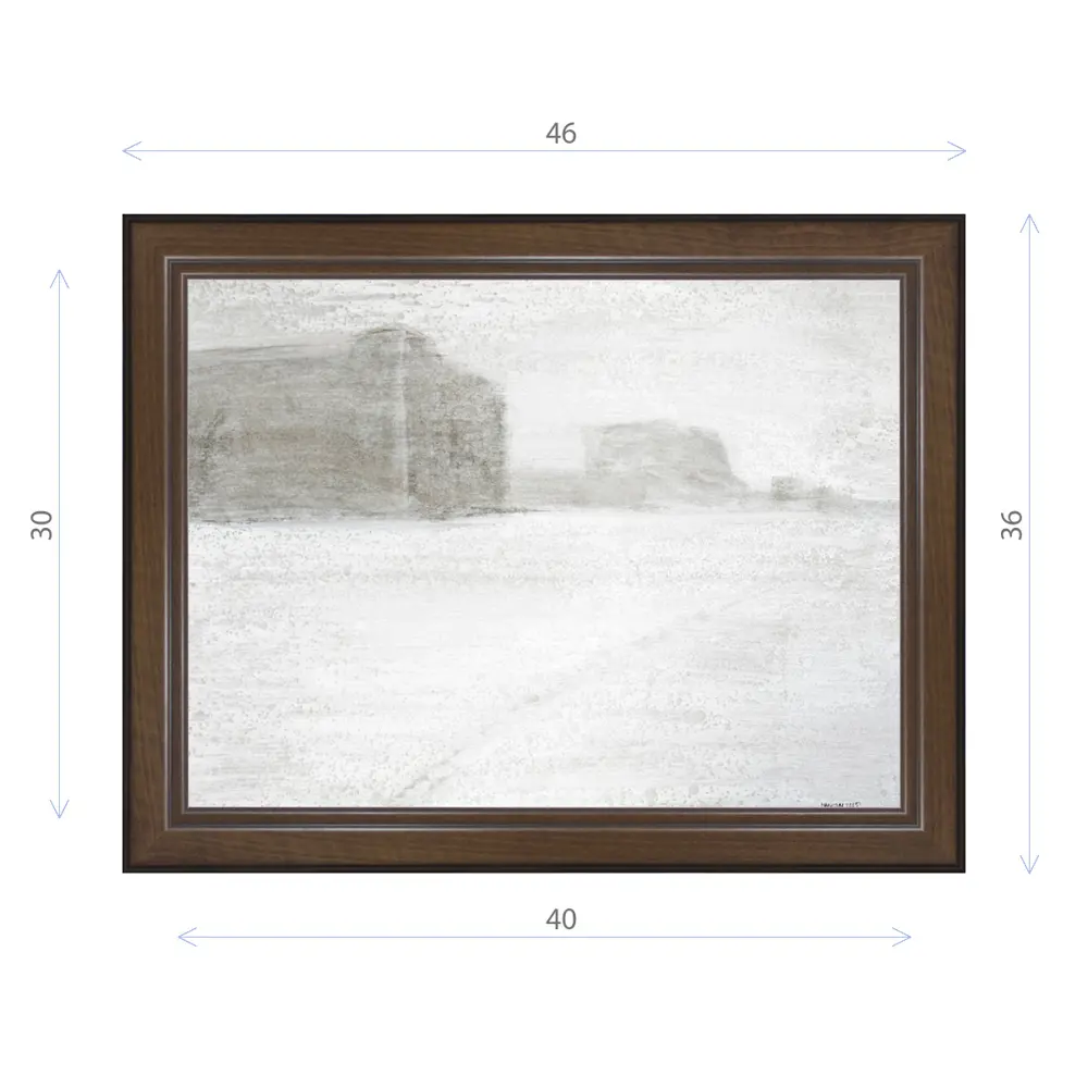 Фото Картина в раме Декор депо Константин Малютин "Метель" E21 36x46 см без стекла Фото Картина в раме Декор депо Константин Малютин "Метель" E21 36x46 см без стекла