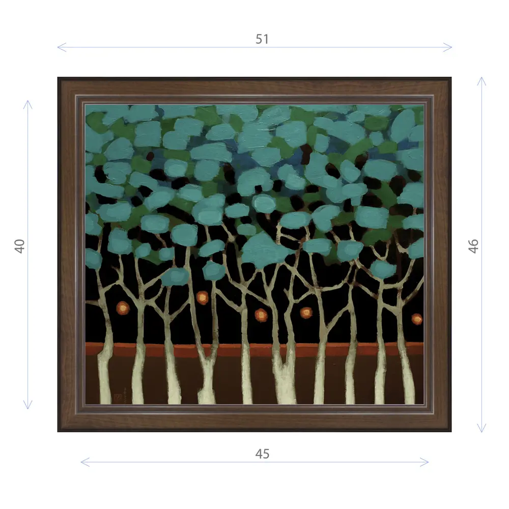 Фото Картина в раме Декор депо Константин Малютин "Ночные деревья" E21 46x51 см без стекла Фото Картина в раме Декор депо Константин Малютин "Ночные деревья" E21 46x51 см без стекла