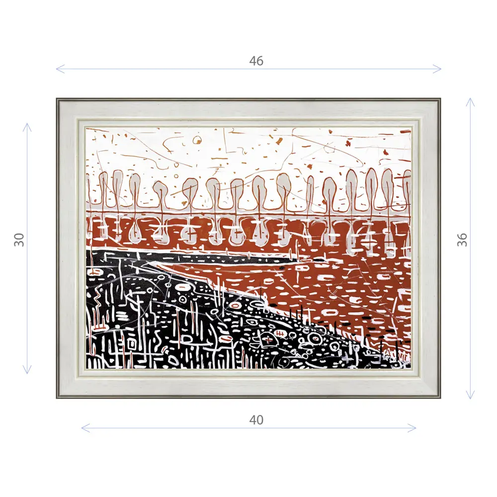 Фото Картина в раме Декор депо Константин Малютин "Условный пейзаж" E20 36x46 см без стекла Фото Картина в раме Декор депо Константин Малютин "Условный пейзаж" E20 36x46 см без стекла