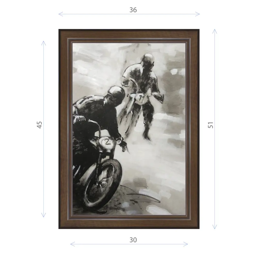 Фото Картина в раме Декор депо Константин Малютин "Мотокросс" E21 51x36 см без стекла Фото Картина в раме Декор депо Константин Малютин "Мотокросс" E21 51x36 см без стекла