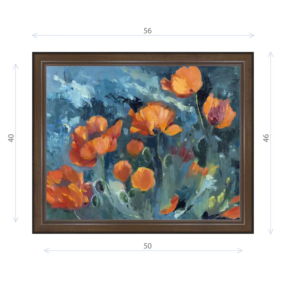 Фото Картина в раме Декор депо Ксения Черномор "Маки и Космос" E21 46x56 см без стекла Фото Картина в раме Декор депо Ксения Черномор "Маки и Космос" E21 46x56 см без стекла