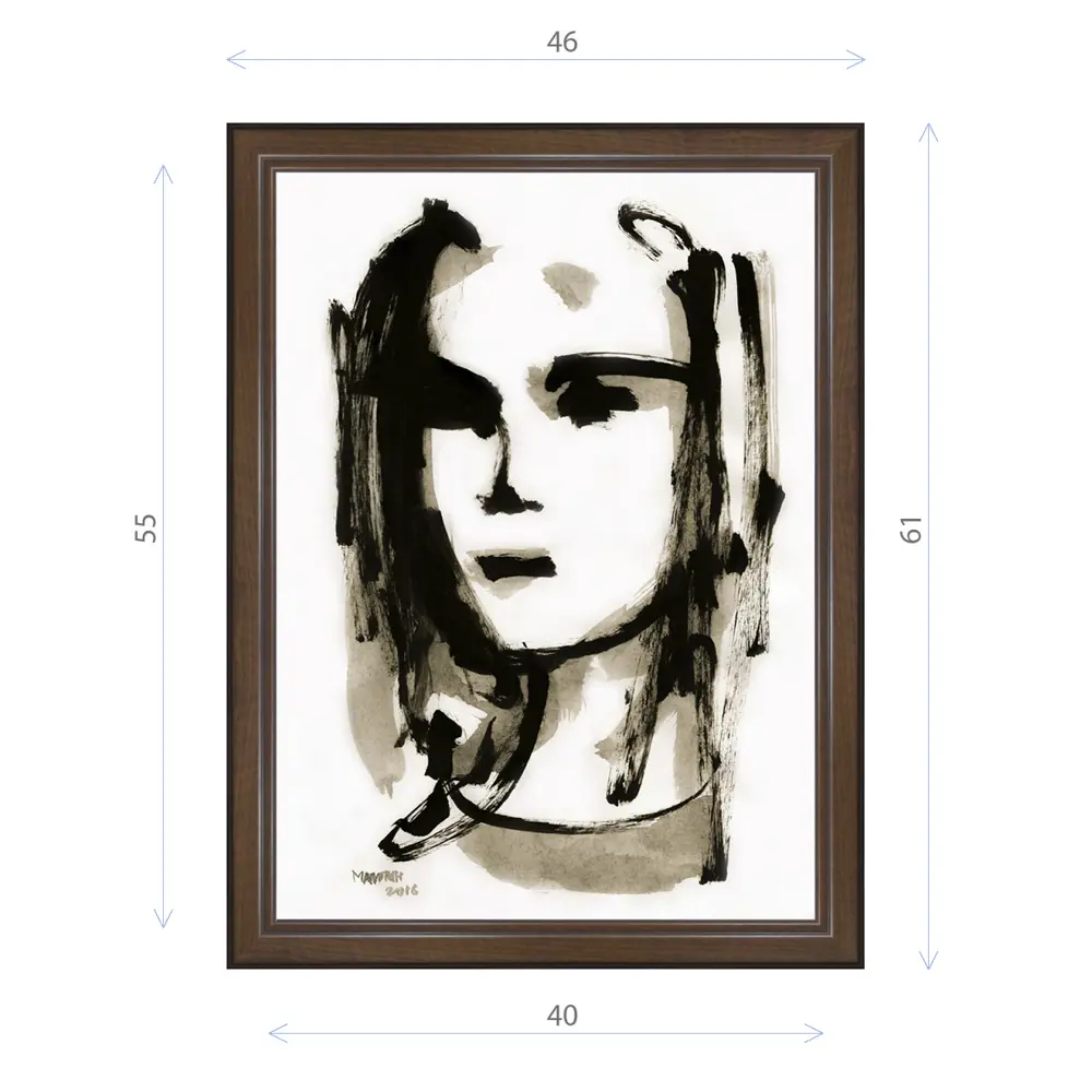 Фото Картина в раме Декор депо Константин Малютин "Портрет 2" E21 61x46 см без стекла Фото Картина в раме Декор депо Константин Малютин "Портрет 2" E21 61x46 см без стекла