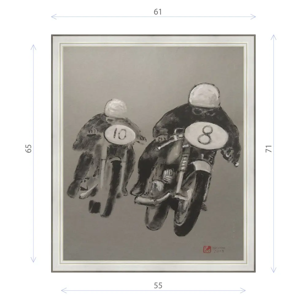 Фото Картина в раме Декор депо Константин Малютин "Гонщики" E20 71x61 см без стекла Фото Картина в раме Декор депо Константин Малютин "Гонщики" E20 71x61 см без стекла