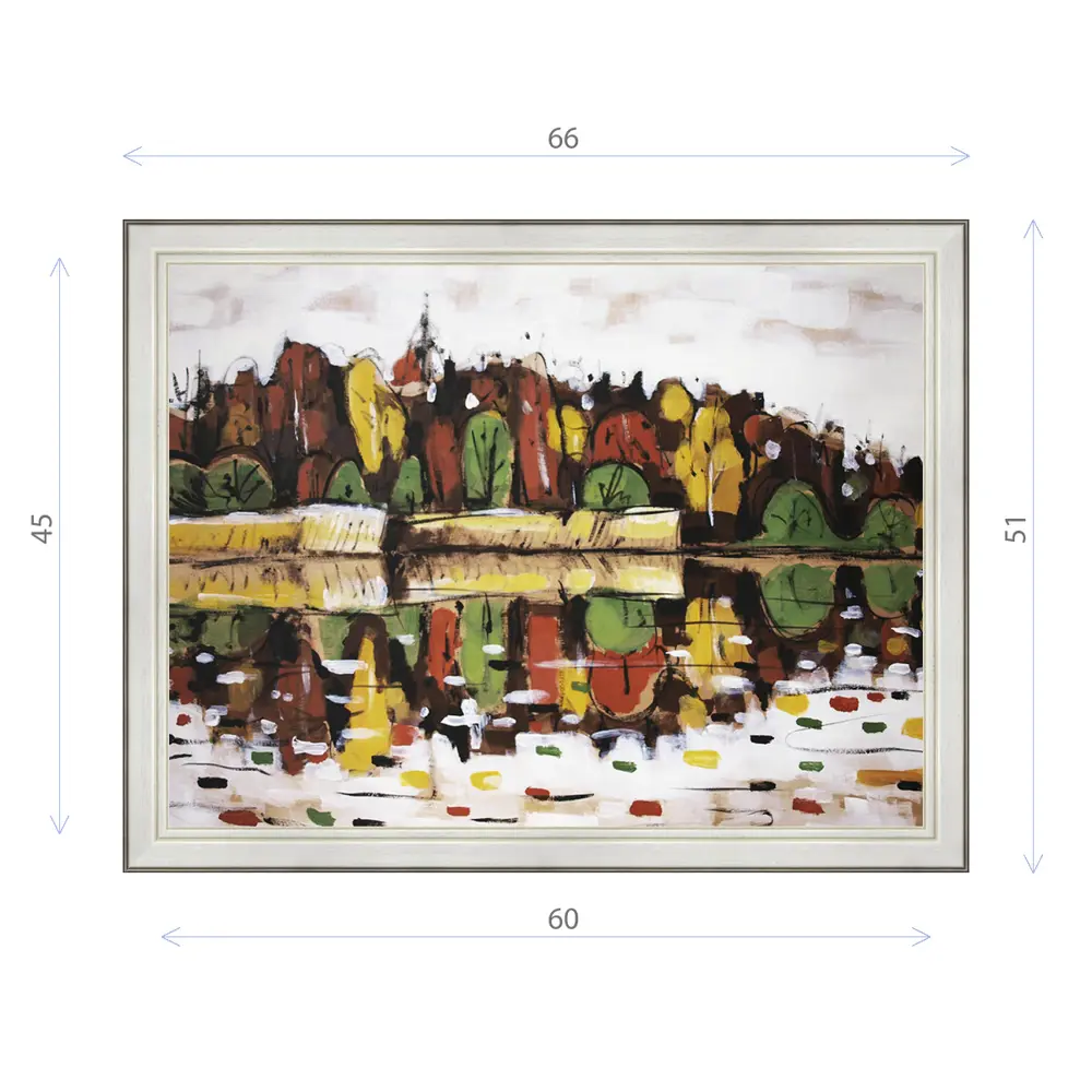 Фото Картина в раме Декор депо Константин Малютин "Покровское-Стрешнево" E20 51x66 см без стекла