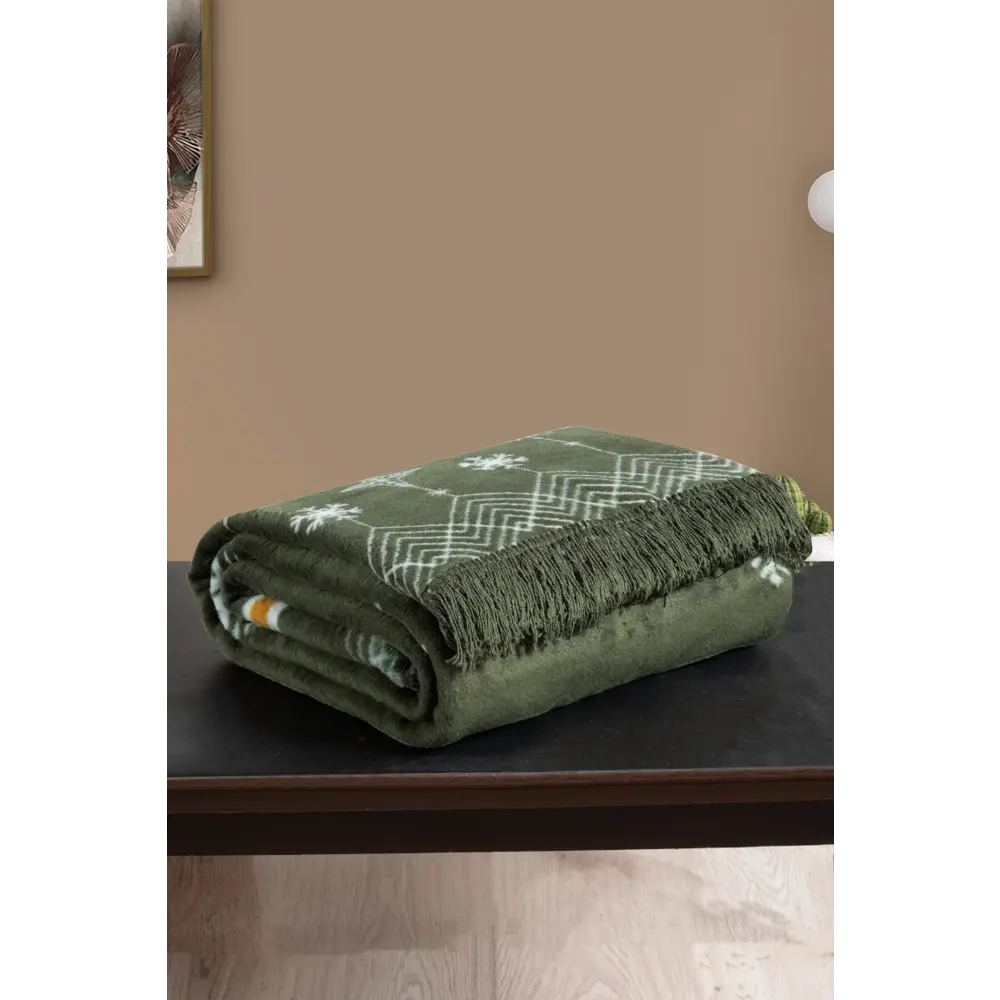 Фото 5 Плед Arya home Eve 150x200 см хлопок цвет зеленый Фото 5 Плед Arya home Eve 150x200 см хлопок цвет зеленый