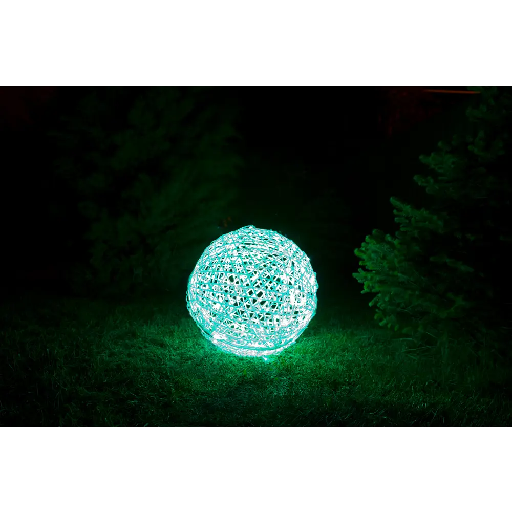 Фото Электрическая светящиеся фигура Шар 300 LED 150x150x150 см теплый белый свет Фото Электрическая светящиеся фигура Шар 300 LED 150x150x150 см теплый белый свет