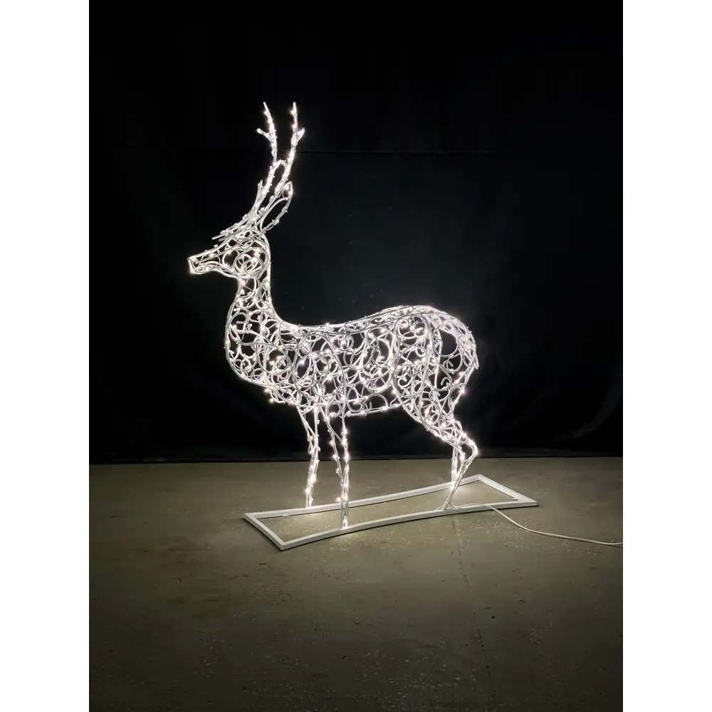 Фото Электрическая светящиеся фигура Олень маленький рождественский 400 LED 100x160x30 см теплый белый свет Фото Электрическая светящиеся фигура Олень маленький рождественский 400 LED 100x160x30 см теплый белый свет