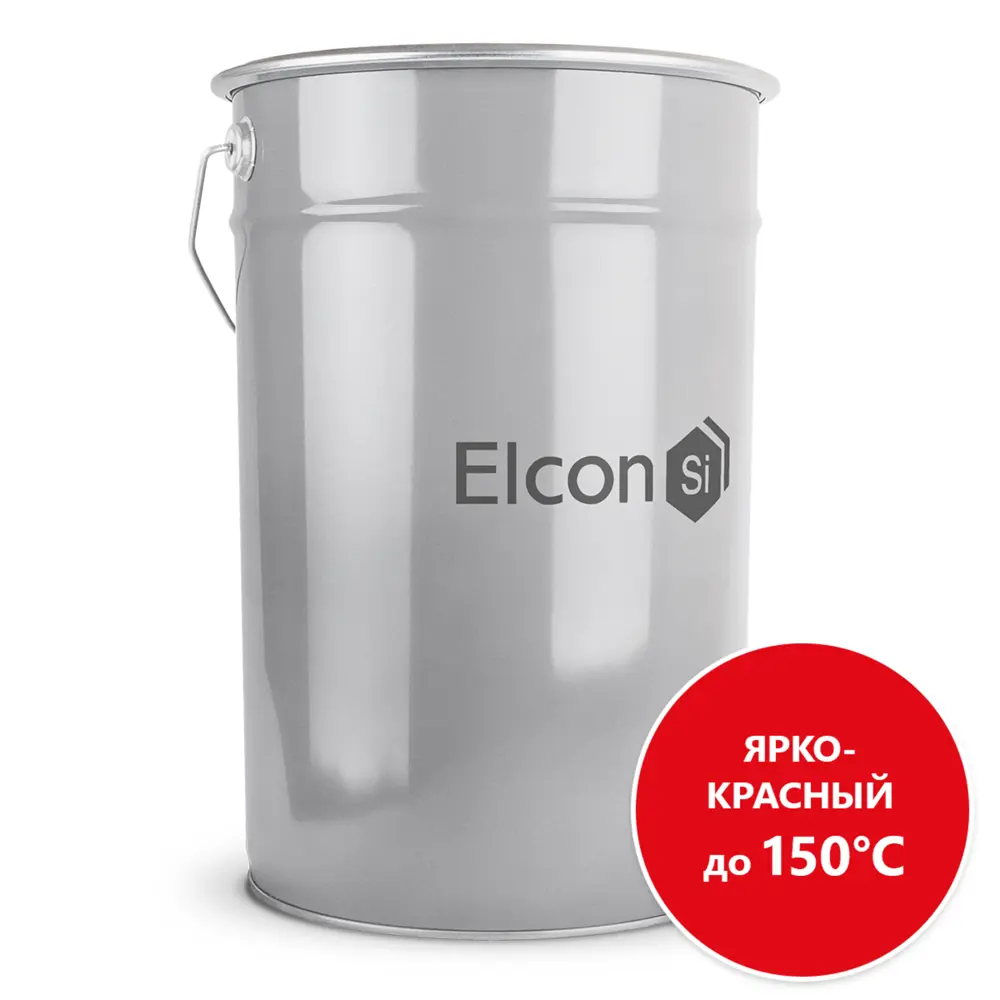 Фото Эмаль по ржавчине фасадная Elcon КО-168 цвет ярко-красный 25 кг Фото Эмаль по ржавчине фасадная Elcon КО-168 цвет ярко-красный 25 кг