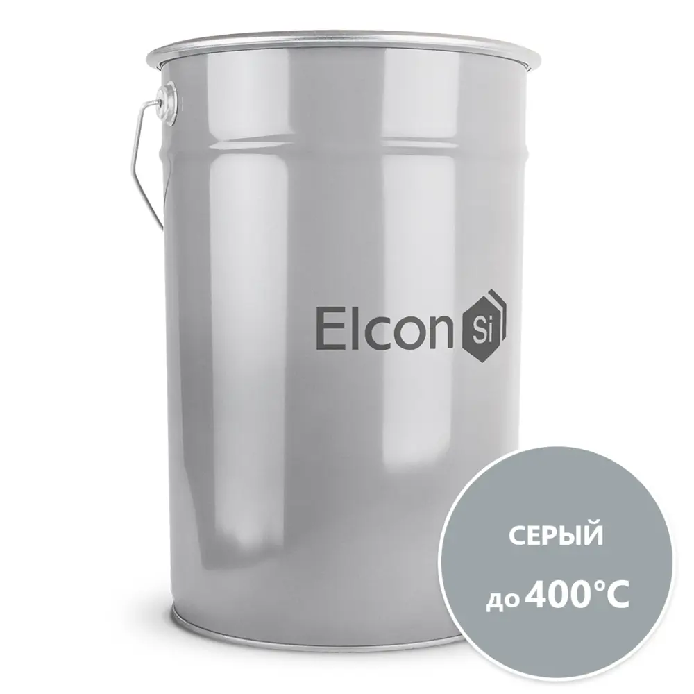 Фото Эмаль по ржавчине Elcon КО-828 до 400 градусов цвет серый 25 кг Фото Эмаль по ржавчине Elcon КО-828 до 400 градусов цвет серый 25 кг