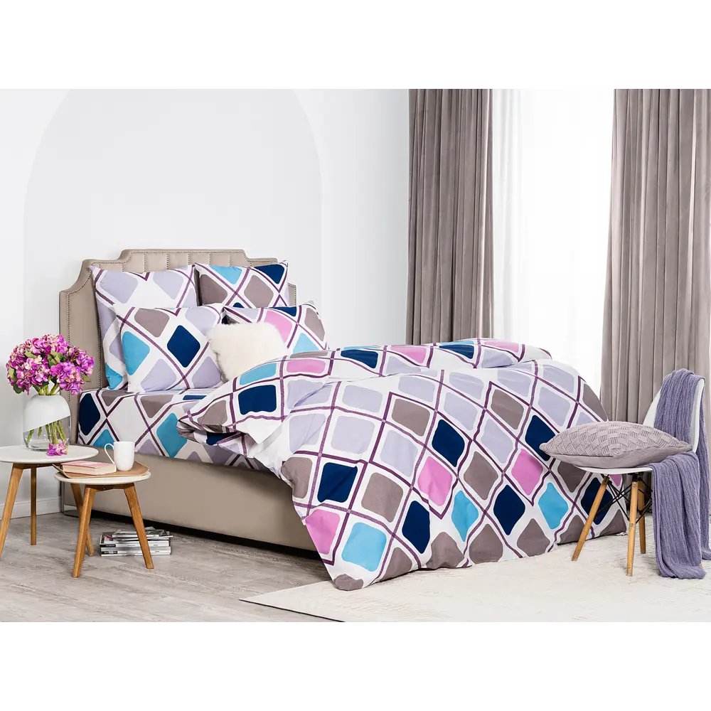 Фото 3 Комплект постельного белья Prime prive Свен prmp911870, евро, перкаль, разноцветный