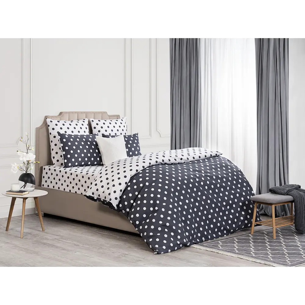 Фото 6 Комплект постельного белья Dome Фредерисия dme920248, двуспальный, перкаль, разноцветный