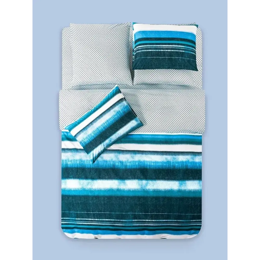 Фото 4 Комплект постельного белья MedSleep Барт mdp922397, полутораспальный, перкаль, синий