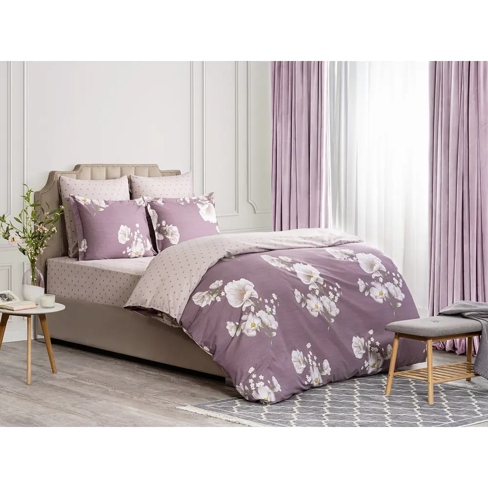 Фото 2 Комплект постельного белья Cassia cass923007, полутораспальный, сатин, разноцветный Фото 2 Комплект постельного белья Cassia cass923007, полутораспальный, сатин, разноцветный