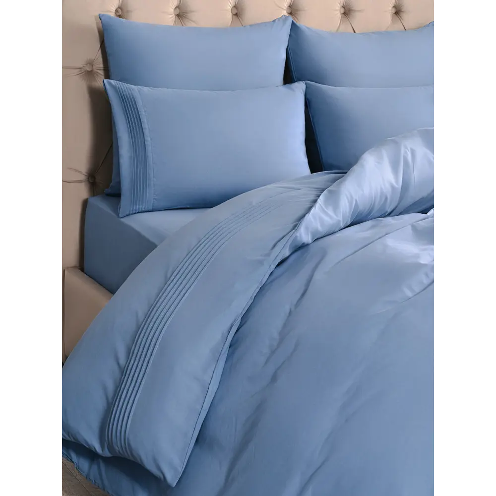 Фото 4 Комплект постельного белья Sleep IX Миоко pva942044, евро, сатин, синий Фото 4 Комплект постельного белья Sleep IX Миоко pva942044, евро, сатин, синий