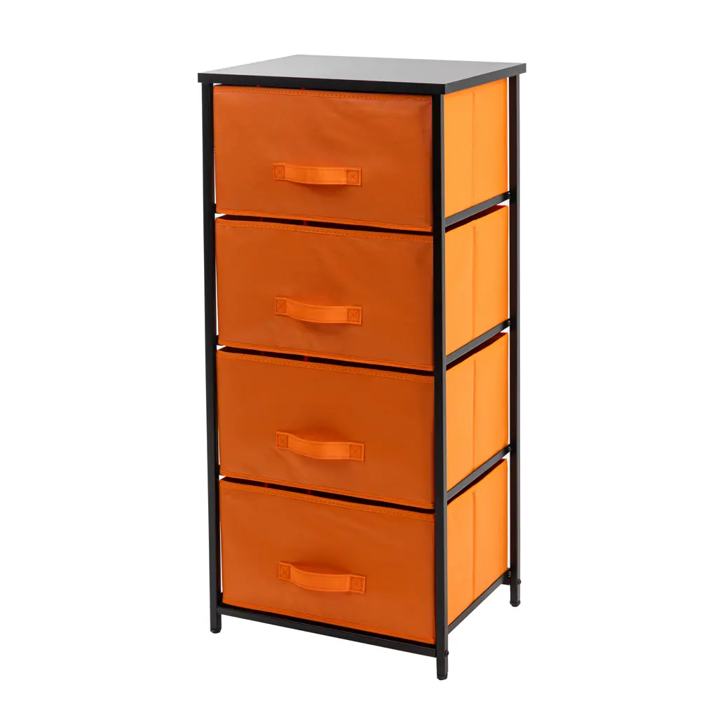 Фото 2 Комод Gemlux 950/4bk 4 ящика 45x30x95 см металл цвет оранжевый Фото 2 Комод Gemlux 950/4bk 4 ящика 45x30x95 см металл цвет оранжевый