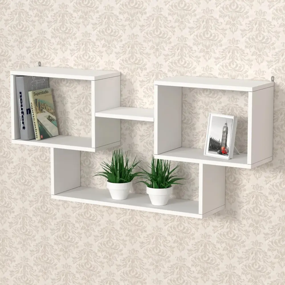 Фото Настенная полка Клик мебель 113x21 см ЛДСП цвет белый Фото Настенная полка Клик мебель 113x21 см ЛДСП цвет белый