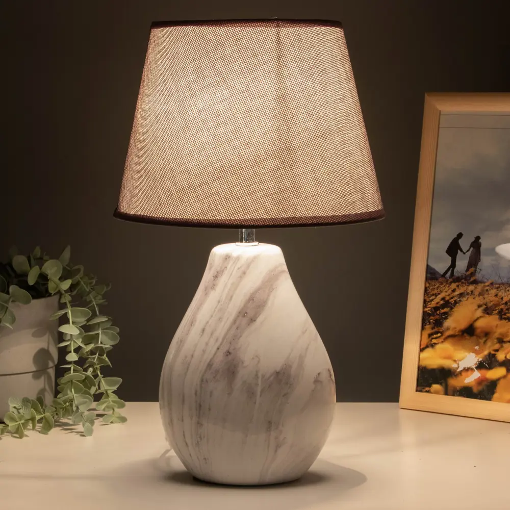 Фото 3 Настольная лампа RISALUX LN639 цвет серый серебристый Фото 3 Настольная лампа RISALUX LN639 цвет серый серебристый